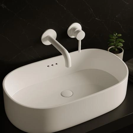 Донный клапан KNOTLOR BM9011WY, с переливом белый