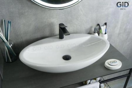 Раковина Gid N9435 73x42 на столешницу белая