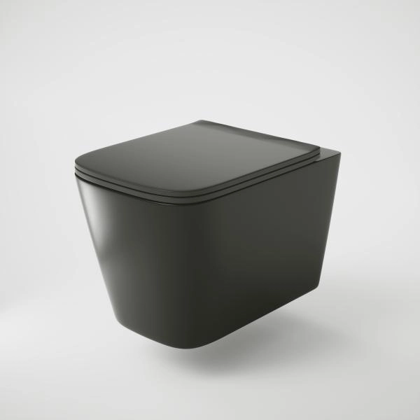 Унитаз Grossman GR-4441BMS (520*360*370) подвесной безободковый с тонкой крышкой, черный матовый