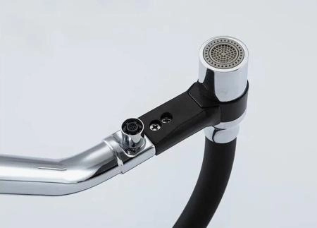 Смеситель Gappo G4398-80 для кухни с краном для фильтра черный хром