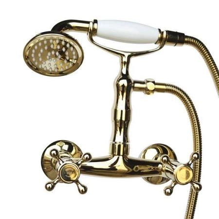Смеситель Magliezza CLASSICO 50112-3-do для душа в комплекте с лейкой TL-3-do золото