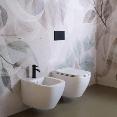 Simas Juniper Биде напольное 53,5x370xh42см., с 1 отв., цвет: белый