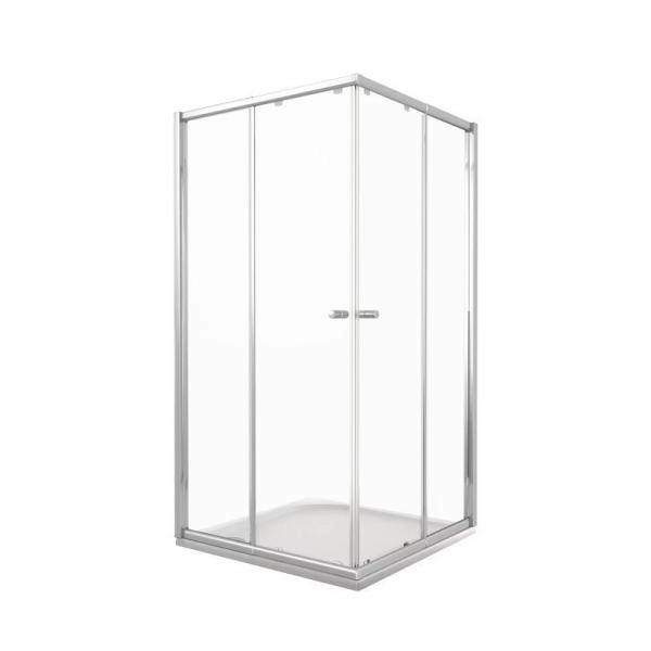 Душевой уголок GOOD DOOR LIRA CR-100-C-CH 100x100 прозрачное