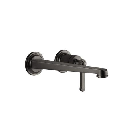Gessi Venti20 Смеситель для раковины, встраиваемый, излив: 24.3см., внешняя часть, цвет: Black Metal Brushed PVD