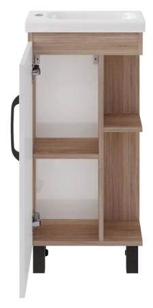 Тумба ASB-Mebel Адель 40 напольная Белый/Дуб Сонома