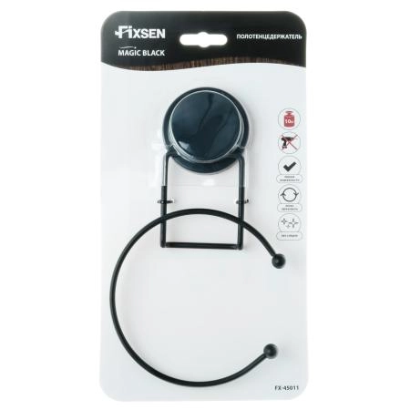 Кольцо для полотенец FIXSEN MAGIC BLACK FX-45011, черный