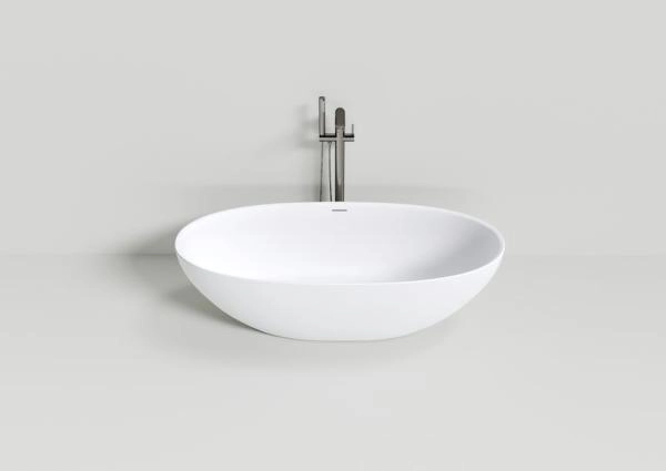 Ванна NT BAGNO NT308 PULSANTE 1700x750 искусственный камень белый матовый