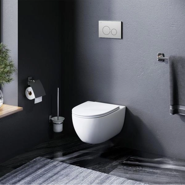 Унитаз подвесной FlashClean AM.PM Awe C111700WH безободковый, без сиденья