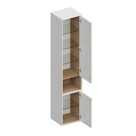 Пенал Kerama Marazzi PLAZA MODERN ПЛАЗА МОДЕРН PLB.M.170\WHT.V подвесной 170, белый глянцевый
