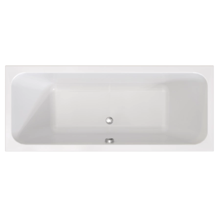 Ванна акриловая "ПАТРИСИЯ 175х75", рама-подставка, фронтальная панель, слив-перелив автомат с сеточкой (бронза, с сифоном)