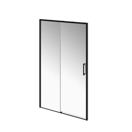 Душевая дверь Kerama Marazzi LINDO ЛИНДО LN.120.SD.BLK.M раздвижные  с функцией плавного открывания и закрывания, 120х195, матовый черный