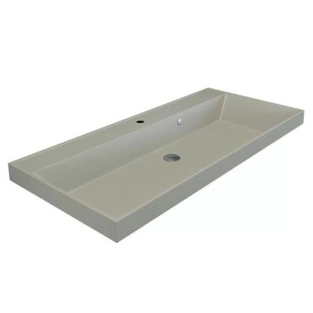 Раковина кварцевая Uperwood Classic Quartz 100 см, бежевая матовая, лён