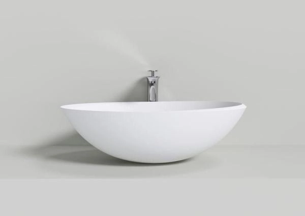 Раковина NT BAGNO NT401 MILANO 600x400 искусственный камень белый матовый