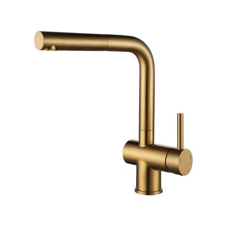 Смеситель для кухни Paulmark Dosse брашированное золото Do214418-BG