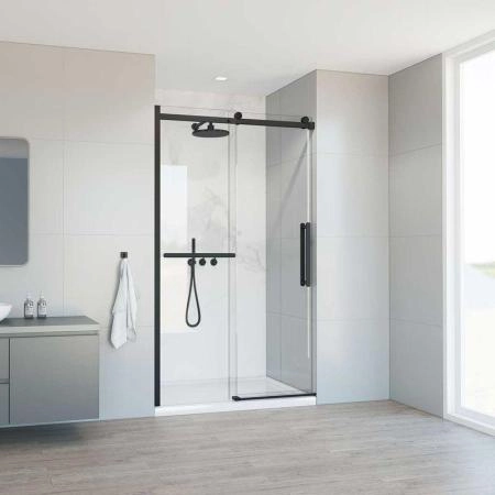 Душевая дверь Vincea Como Soft VDS-1CS120CLB, 1200, черный, стекло прозрачное