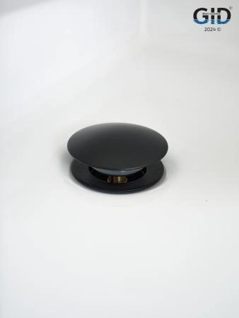 Донный клапан Gid без перелива G-55BM 76602K черный матовый 7x7x10