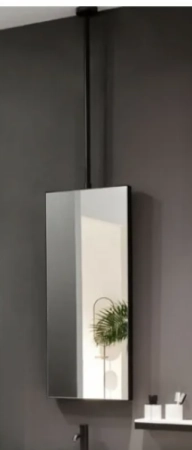 Cielo Arcadia Argo зеркало на регулируемой штанге 50х50 мм, размер 400x1300/1900 мм, без подсветки, цвет Matt Black