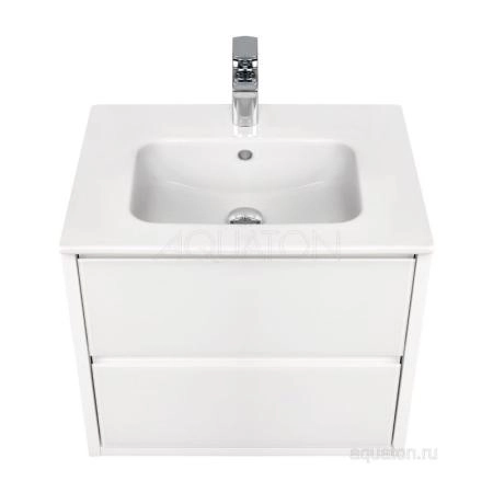 Тумба под раковину Aquaton Римини 1A226601RN010 60 с ящиком,белый глянец