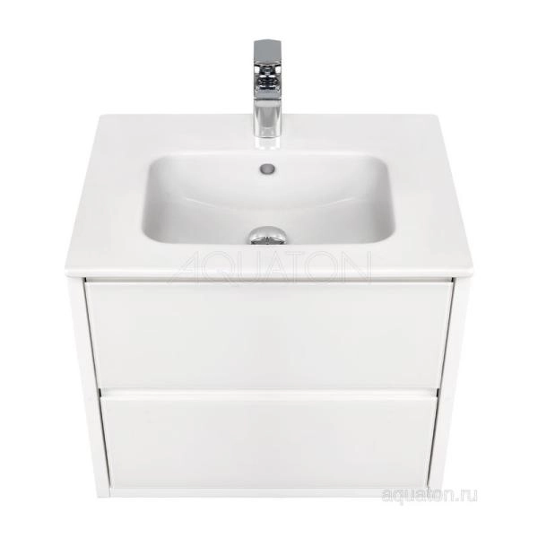 Тумба под раковину Aquaton Римини 1A226601RN010 60 с ящиком,белый глянец