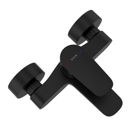 Смеситель VitrA Flow Soft  A4294636EXP настенный однорычажный матовый черный латунь