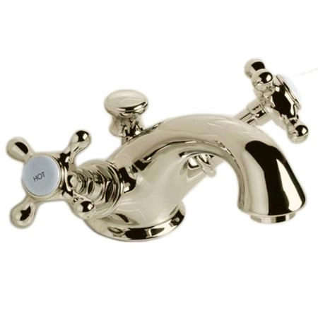 Devon & Devon Austin Смеситель для раковины с донным клапаном, жёсткая (трубка) подводка воды, (Цвет: светлое золото)