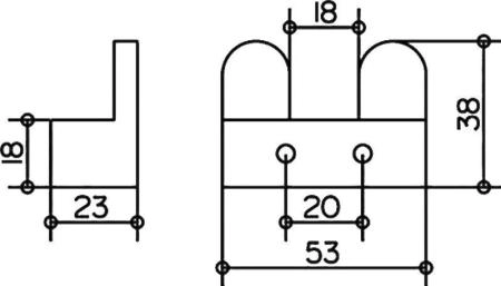 Крючок Keuco EDITION 300 двойной хром 30015010000