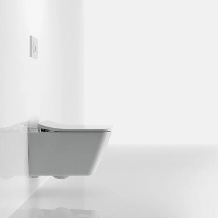 TOTO SP Унитаз подвесной безободковый 38x54x33.5см, с сиденьем, цвет: белый