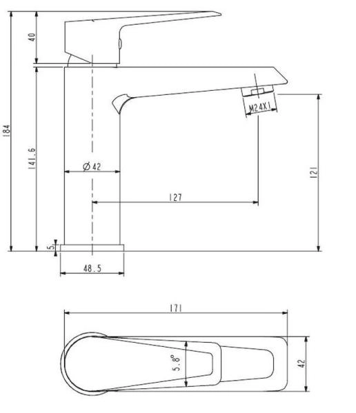 Смеситель для раковин ESKO NEW YORK NY 26 хром