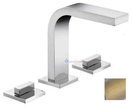 Смеситель для умывальника Keuco Edition 11 51115030100 на 3 отверстия Бронза шлифованная