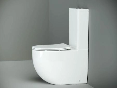 Напольный пристенный унитаз Metropol Rimless