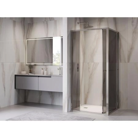 Душевой уголок RGW LE-45 Leipzig 100x80 Хром тонированное