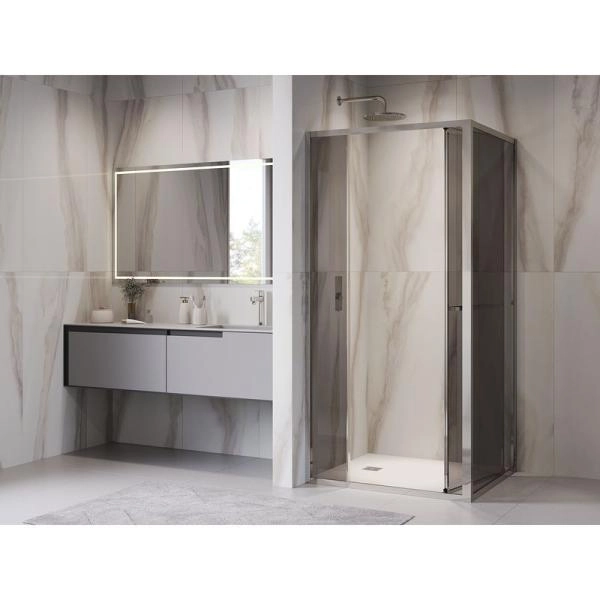 Душевой уголок RGW LE-45 Leipzig 100x80 Хром тонированное