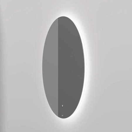 Salini Зеркало для ванны OMBRA 60х2.5см., круглое, с LED подсветкой, влагостойкое AGC Сrystalvision, сенс. выкл., крепления, обогрев, антизапот.