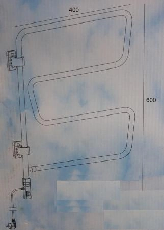 Полотенцесушитель электрический поворотный Pax Berta rotary 600x400