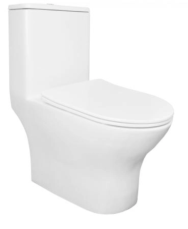 Унитаз моноблок AZARIO Terni 670x350x760 , быстросъемное сиденье микролифт (AZ-8618)