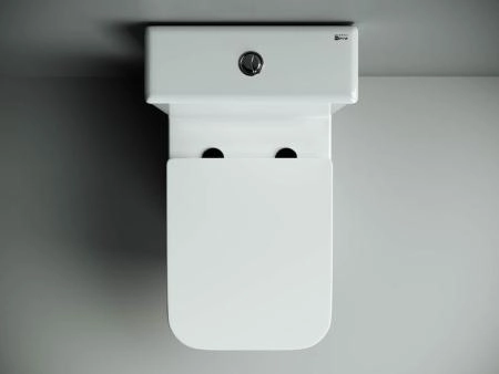 Напольный пристенный унитаз Cubic Rimless