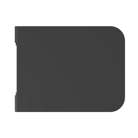 Alice Hide Сиденье с крышкой для унитаза Square, тонкое, с микролифтом, цвет: чёрный матовый/хром