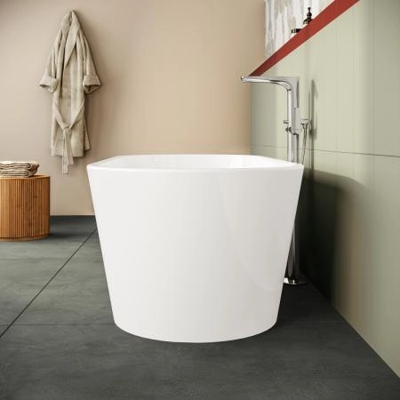 Ванна VitrA Geo 65380006000 180 x 80,5 см отдельностоящая акриловая прямоугольная белая