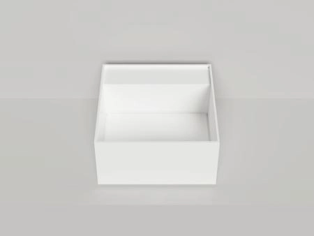 Раковина Salini ARMONIA SQUARE TOP 02  S-Stone покраска RAL матовая 45x45 130522TMF накладная без отв.смесителя