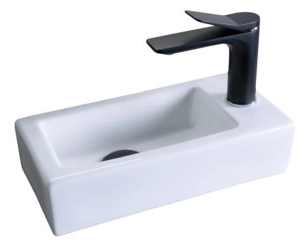 Раковина Gid N9272L 37x18 подвесная белая