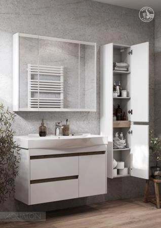 Тумба под раковину AQUATON Нортон 100 белая 1A249001NT010