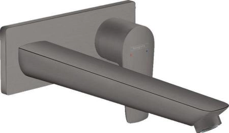 Hansgrohe 71734340 Talis E Смеситель для раковины 225 мм, настенный, шлифованный черный хром