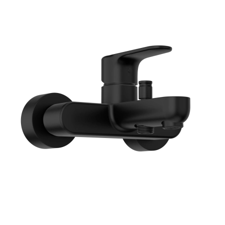 Смеситель VitrA Root Round  A4272536EXP настенный однорычажный матовый черный латунь