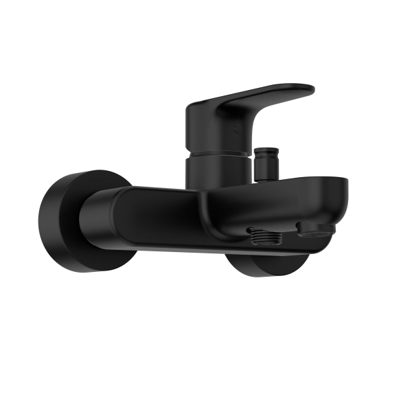 Смеситель VitrA Root Round  A4272536EXP настенный однорычажный матовый черный латунь