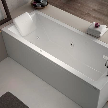JACUZZI ENERGY Ванна с г/м 180x80x57см, без панели , смеситель, кит (форсунки, водозаборник,слив), SX, цвет белый