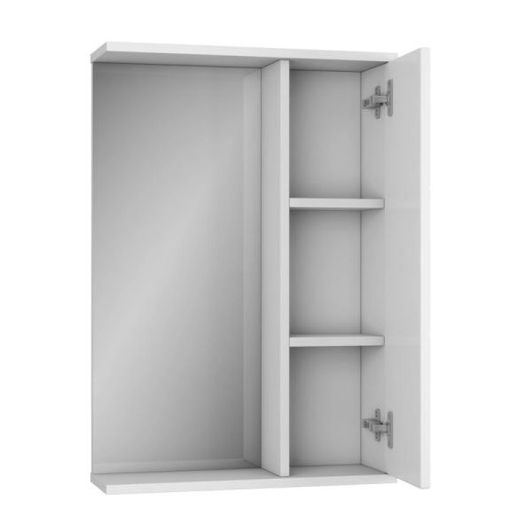 Зеркало-шкаф UNCORIA Рейн 50 см белое (без эл)