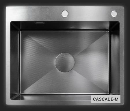 Мойка кухонная Esbano CASCADE-M 600х500х230 оружейная сталь PVD покрытие