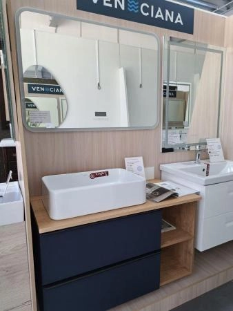 Тумба под раковину VENECIANA SANGRO 100 под наклад.умыв., с 2-мя ящ+ниши, индиго