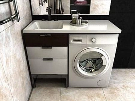 Раковина над стиральной машиной Madera Kamilla 110, левая