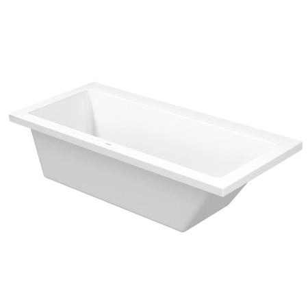 Duravit VERO Ванна 170х75см, акриловая, прямоугольная встраиваемая или с панелями, наклон спины справа, цвет: белыйями, наклон спины справа, цвет: белый